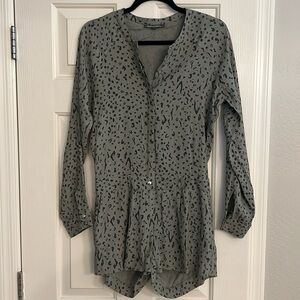 NWOT Michael Stars Leopard Print Romper - SIZE SMALL